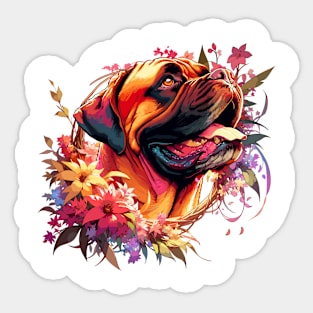 Bullmastiff Joyful Mothers Day Dog Mom Gift Sticker